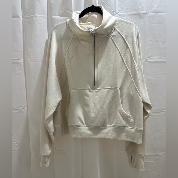 Danskin Women's Cream High-Neck Pullover - Picture 3 of 5